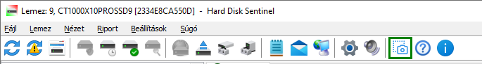 K�perny�k�p ment�se a Hard Disk Sentinel-ben